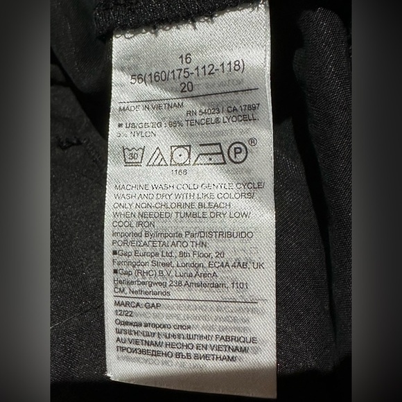 ✨NWT✨ GAP: Women’s High Rise Wide Leg Softsuit Trousers- Size 16- 95% Lyocell - Picture 7 of 8